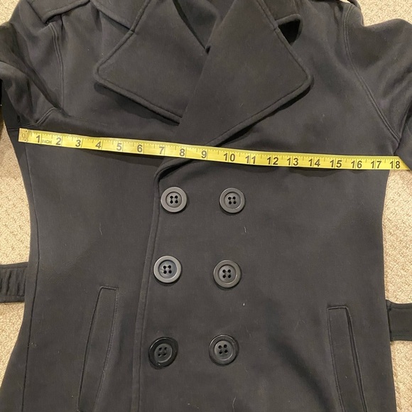 MOULE Spring Women's Black Belted Jacket 100% Cotton Jacket Size L - Picture 6 of 9